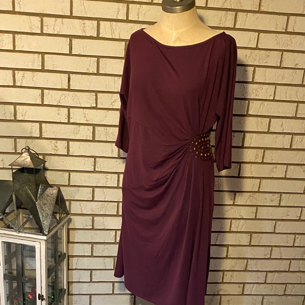 Elegant Purple Women's Dress